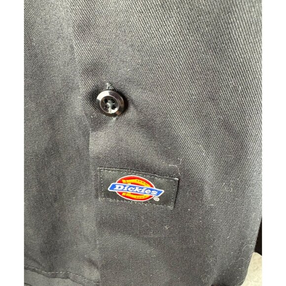 Vintage Classic Dickies Black Short Sleeve Work Button down Shirt, Men's Large - Picture 8 of 8